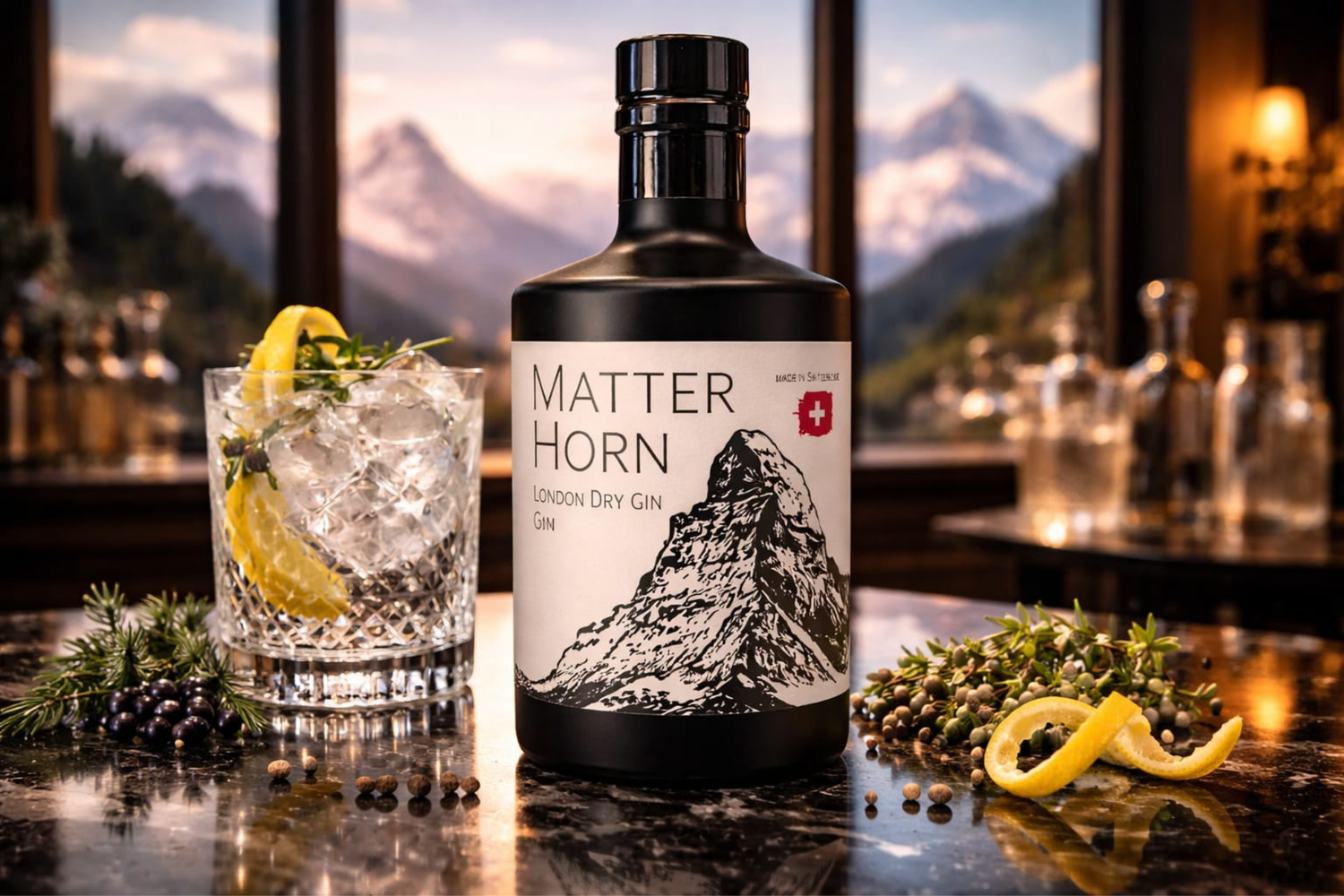 MATTERHORN London Dry Gin – Der Gipfel des Genusses ist ab sofort lieferbar
